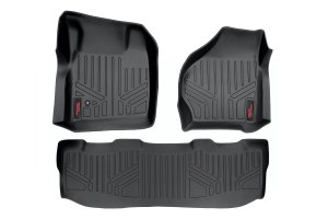 Ford F-250 Super Duty Floor Mats - Front + Rear - Rough Country - Heavy Duty Floor Mats - '99-'07